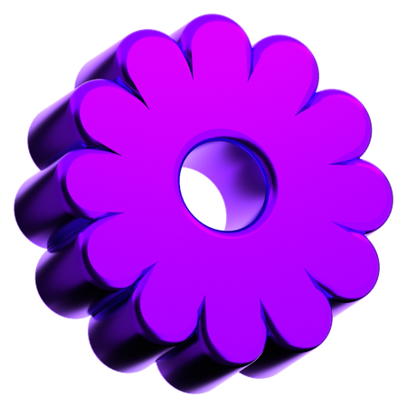 Blume abstrakt form  3D Icon