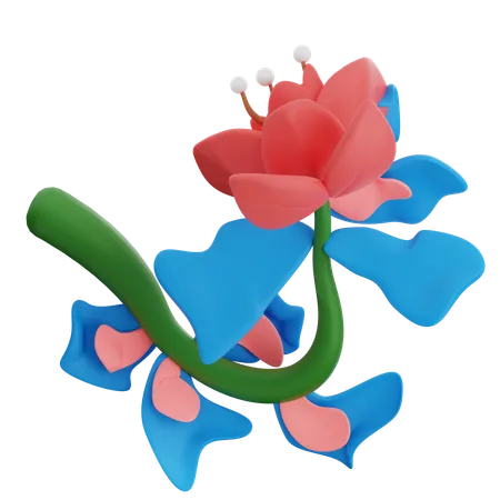 Blume abstrakt form  3D Icon