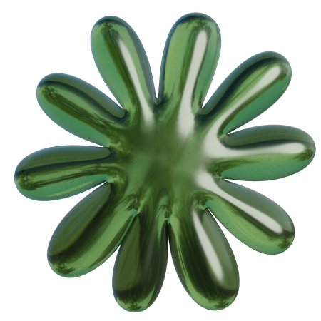 Blume abstrakt form  3D Icon