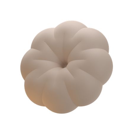 Blume Donut abstrakte Form  3D Icon