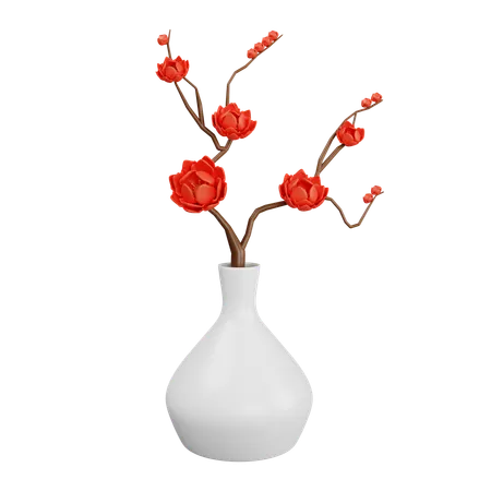 Blume in der Vase  3D Icon