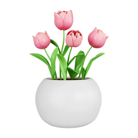 Blume in der Vase  3D Icon