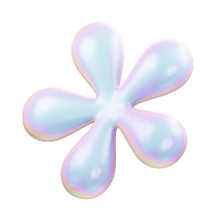 Blume perle abstrakt  3D Icon