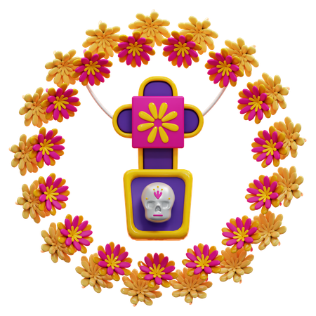 Blumen Dekoration  3D Icon