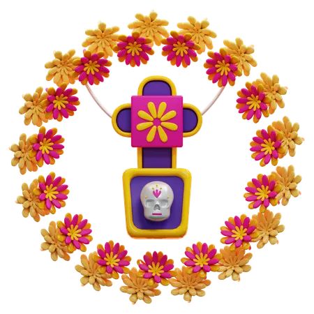 Blumen Dekoration  3D Icon