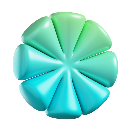 Blütenform  3D Icon