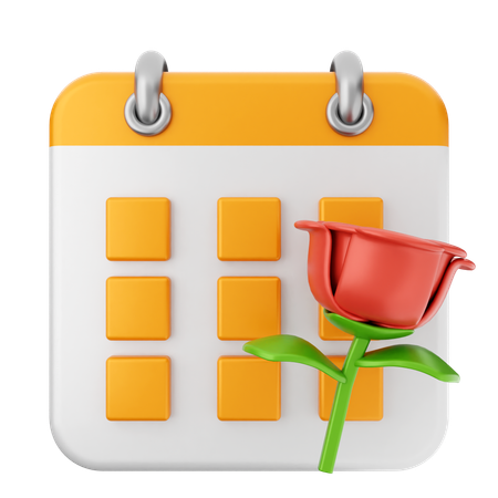 Blumenkalender  3D Icon