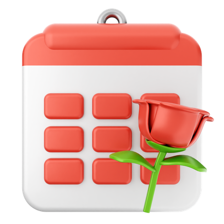 Blumenkalender  3D Icon