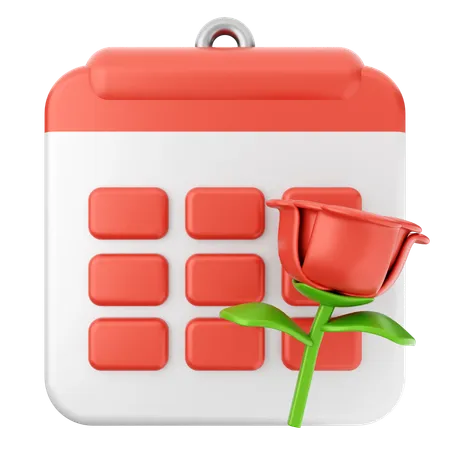 Blumenkalender  3D Icon