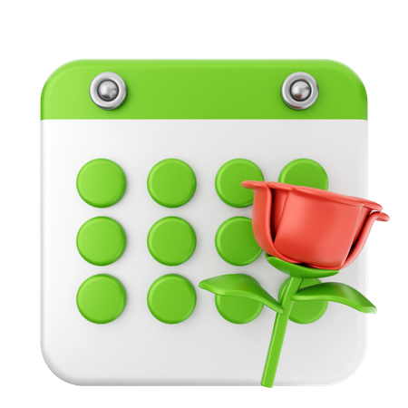 Blumenkalender  3D Icon