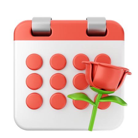 Blumenkalender  3D Icon