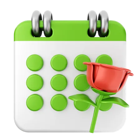 Blumenkalender  3D Icon