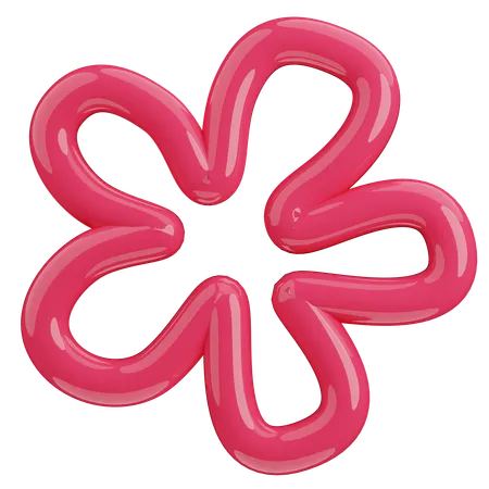 Blumenlinie  3D Icon