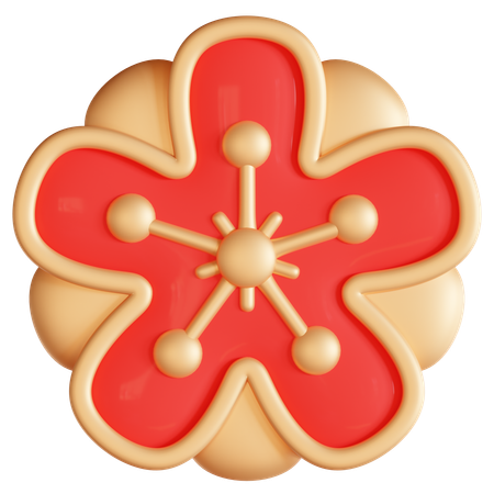 Blumenornament  3D Icon