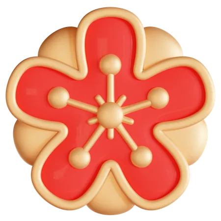 Blumenornament  3D Icon