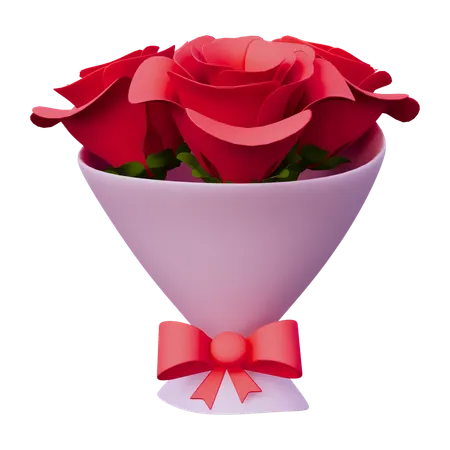 Blumenstrauß Rose  3D Icon