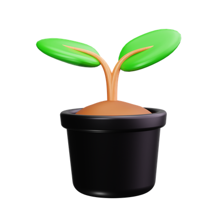 Blumentopf  3D Icon