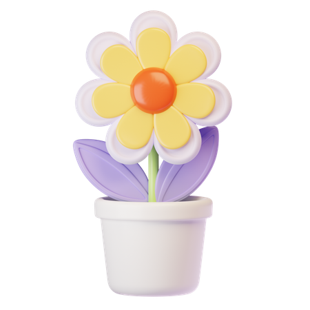 Blumentopf  3D Icon