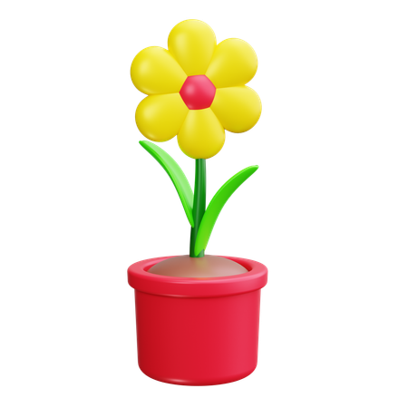 Blumentopf  3D Icon