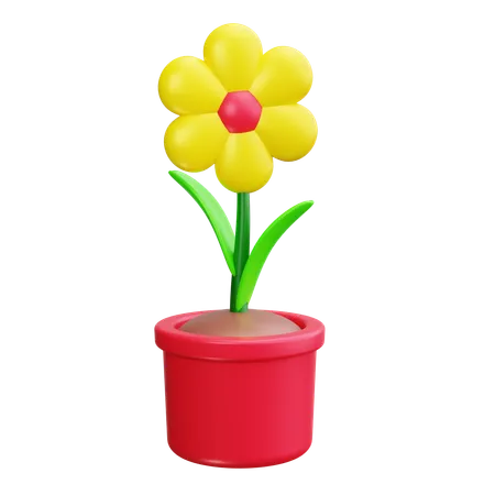 Blumentopf  3D Icon