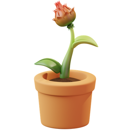 Blumentopf  3D Icon