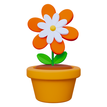 Blumentopf  3D Icon