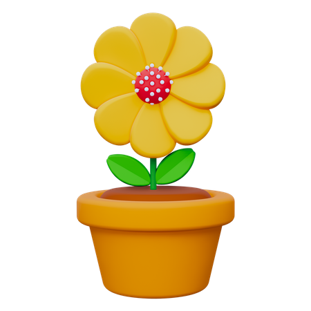 Blumentopf  3D Icon