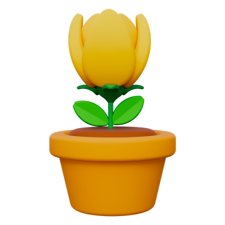 Blumentopf  3D Icon