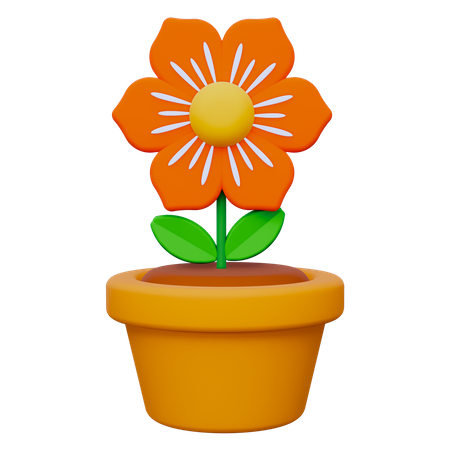 Blumentopf  3D Icon