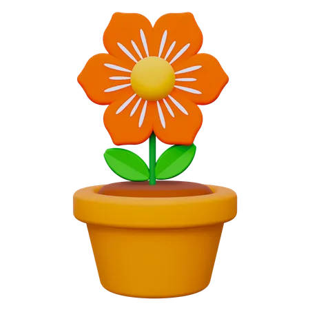 Blumentopf  3D Icon