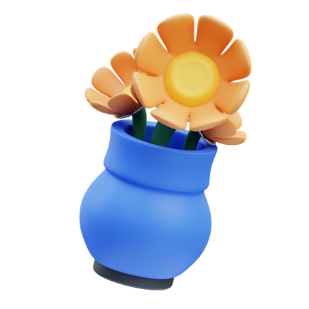 Blumenvase  3D Icon