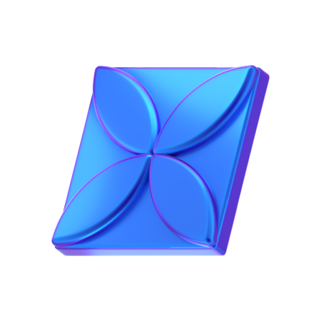 Blume würfel abstrakt form  3D Icon