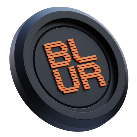 Blur Cryptocurrency  3D Icon