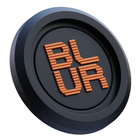 Blur Cryptocurrency  3D Icon
