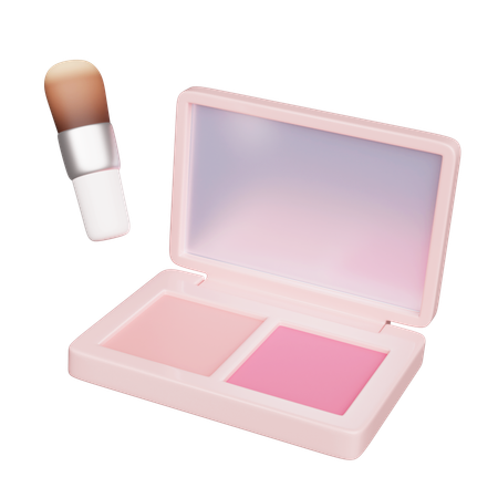 Blush et pinceau  3D Icon