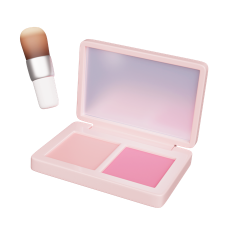 Blusher And Brush  3D Icon