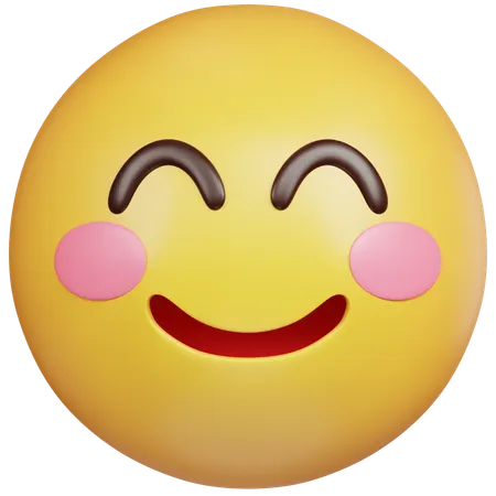 赤面の絵文字  3D Icon