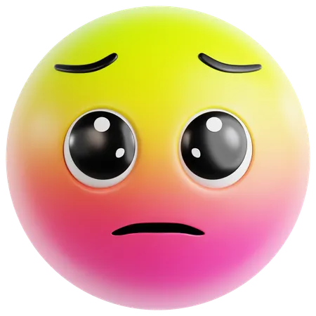 Blushing Sorry Face  3D Icon