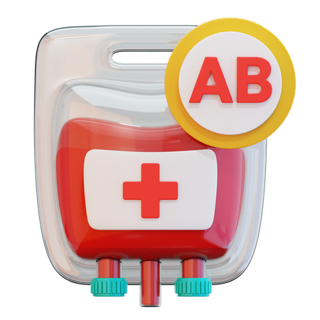 Blutgruppe AB  3D Icon