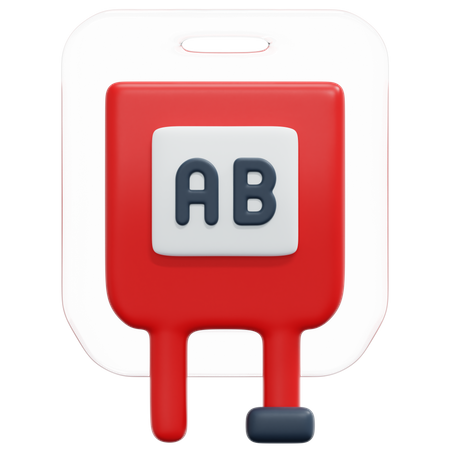 Blutgruppe AB  3D Icon