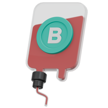 Blutgruppe B  3D Icon