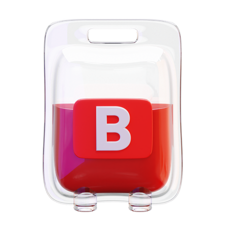 Blutgruppe B  3D Icon