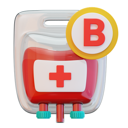 Blutgruppe B  3D Icon