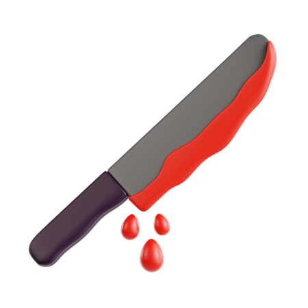 Blutiges Messer  3D Icon