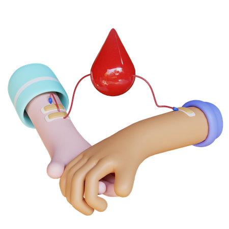 Blut spenden  3D Illustration