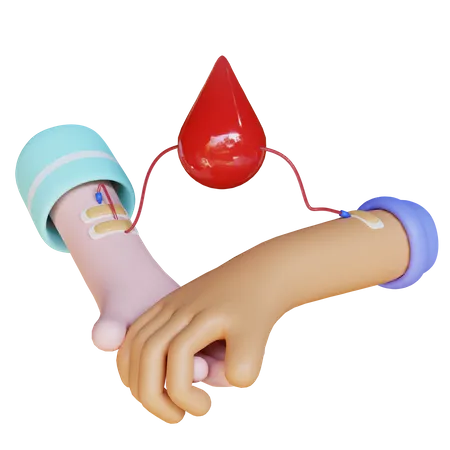 Blut spenden  3D Illustration