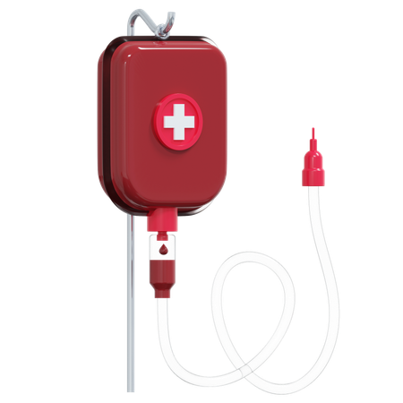 Bluttransfusion  3D Icon