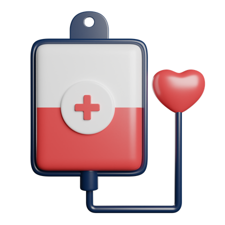 Bluttransfusion  3D Icon