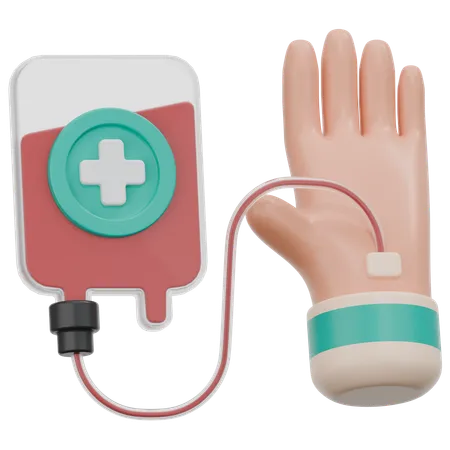 Bluttransfusion  3D Icon