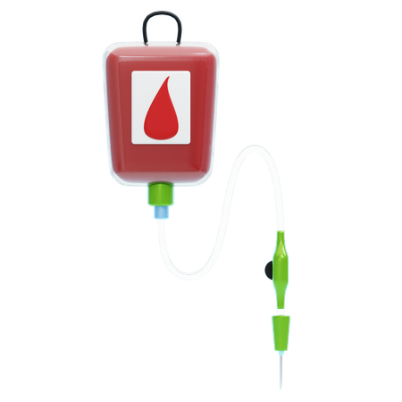 Bluttransfusion  3D Icon